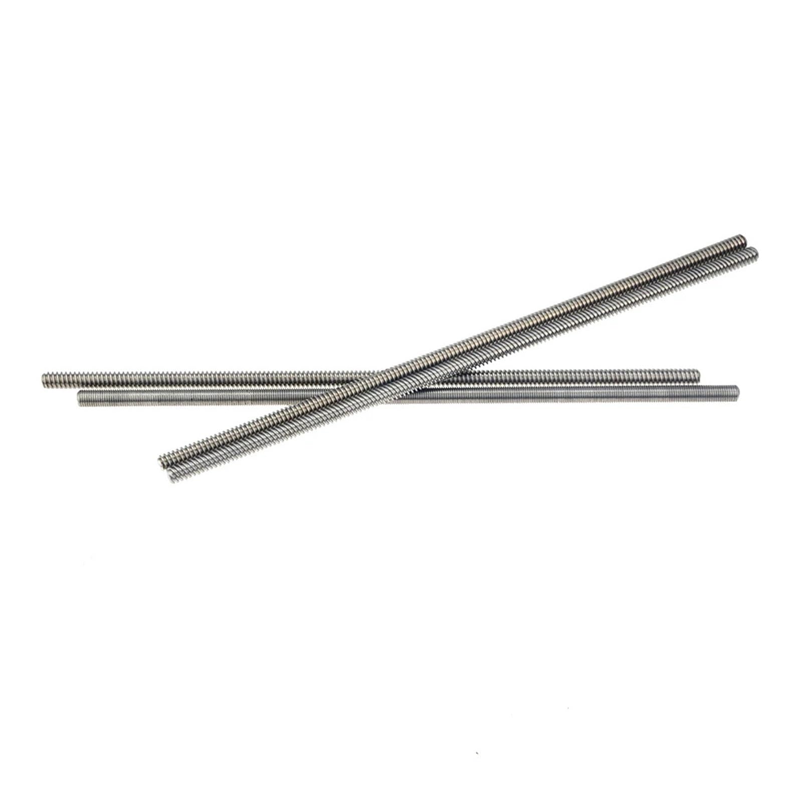 Metal Ball Screw nut Trapezoidal Rod Lead Screw Thread 8mm T8 Pitch 2mm Lead 8mm Length 100mm-800mm with Brass Nut(600mm)