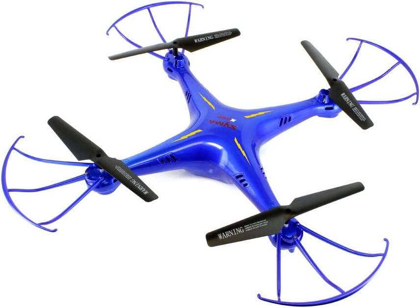 Tenergy Syma X5SW Wifi FPV RC Quadcopter Drone with Camera and Live Video, 2.4G 4CH 6 Axis Headless Flying Drone for Beginners, with 2 LiPO Batteries & Extra Accessories, Blue