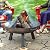 Sunnydaze 30-Inch Cast Iron Heavy-Duty Fire Pit for Outside - Wood-Burning Outdoor Fire Pit Bowl with Handles - Steel Finish