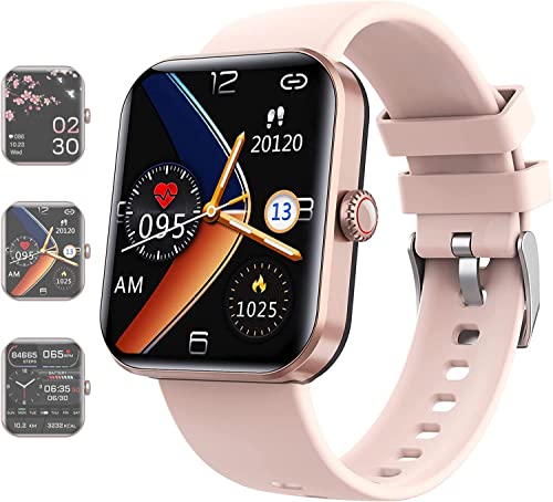 F57L Blood Glucose Monitoring Smartwatch, All Day Monitoring Of Heart Rate And Blood Pressure (Pink) #TOP13