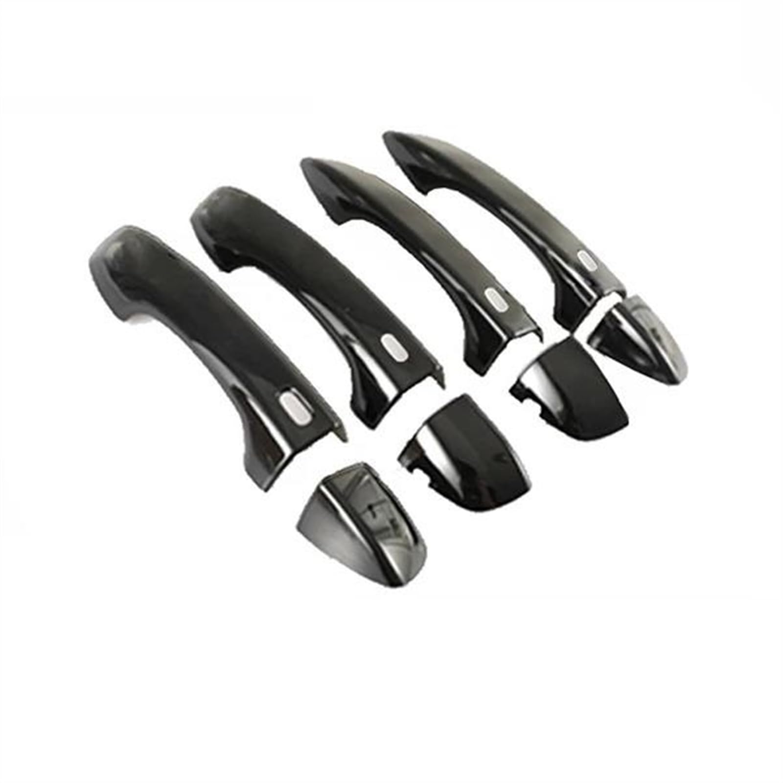 CSSPDM Gloss Black Door Handle Cover Stickers for Tiguan MK2 AD BW 2016-2019 2020 2021 2022 Car Accessories(Black A)