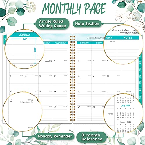 Teacher Planner - Teacher Lesson Planner 2023-2024, Jul 2023 - Jun 2024, 8.3'' X 11'' Teacher Planner 2023-2024 Academic Year, Planner 2023-2024 With Monthly Tabs, Lesson Planner Book For Teachers With Inspirational Quotes #TOP2