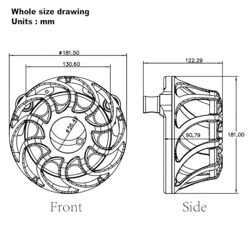 Image of For harley air cleaner filter Touring street glide road king electra tri trike Dyna Sportster XL 883 1200 Softail air intake (Drift style -Chromed, A-For Sportster XL models)