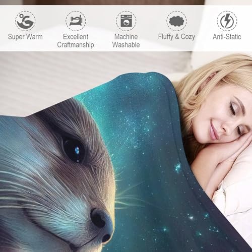 Couvertures Chaude et Confortable en Flannel Premium Loutre
