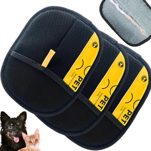 puyode Viorane Pet Hair Remover, Pet Hair Remover Electrostatic Gloves,Electrostatic Pet Hair Remover, Electrostatic Gloves Pet Hair Removal for Cat & Dogs, Reusable Pet Hair Removers Glove (3pcs)