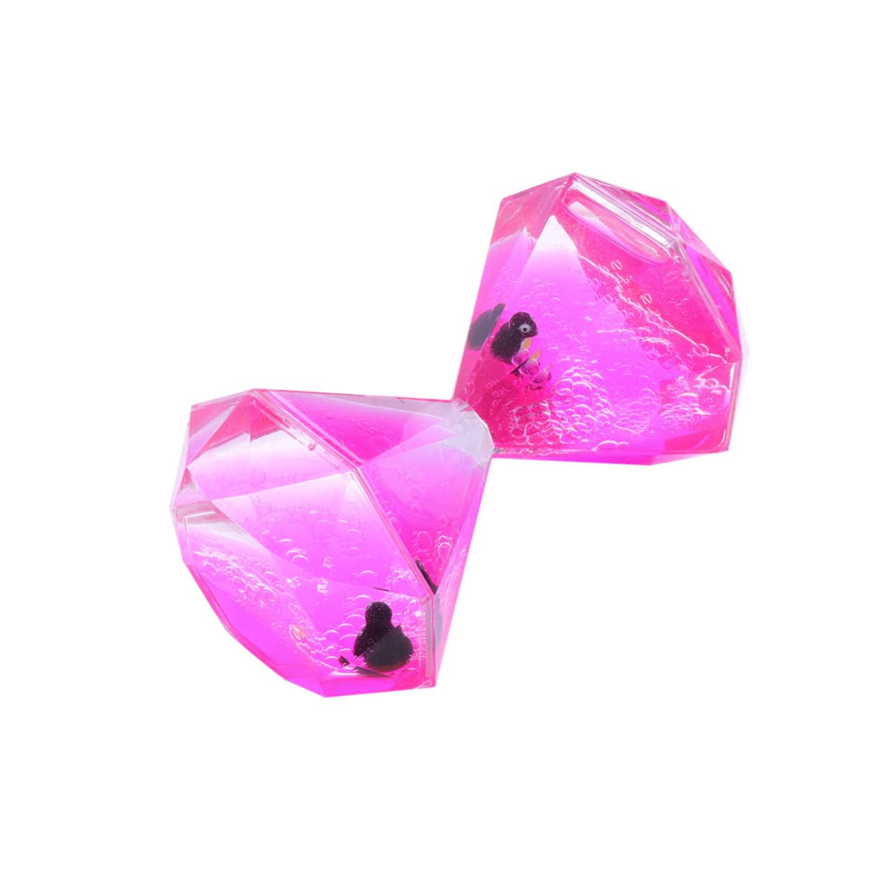 Produktbild von Öl-Sanduhr Timer Aus Acryl – Fließende Flüssigkeit, Deko Für Kinder Und Büro, Rosa