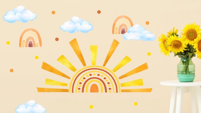 Mfault Boho Sunshine Vinilos Decorativos de Pared miniatura 7