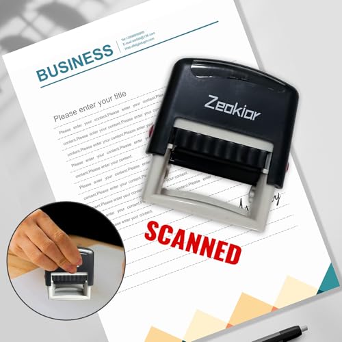 Entered Stamp, Entered Self Inking Rubber Stampers for Office - Business, Accounting, Bookkeeping, Coding, Legal, Notary, Work, Ordering, Inventory Entered Stamps - Red Ink - Image 6