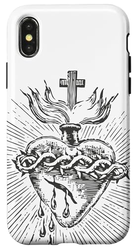 Devotion to the Sacred Heart of Jesus �r���e�[�W �J�g���b�N�A�[�g �X�}�z�P�[�X iPhone X/XS �p