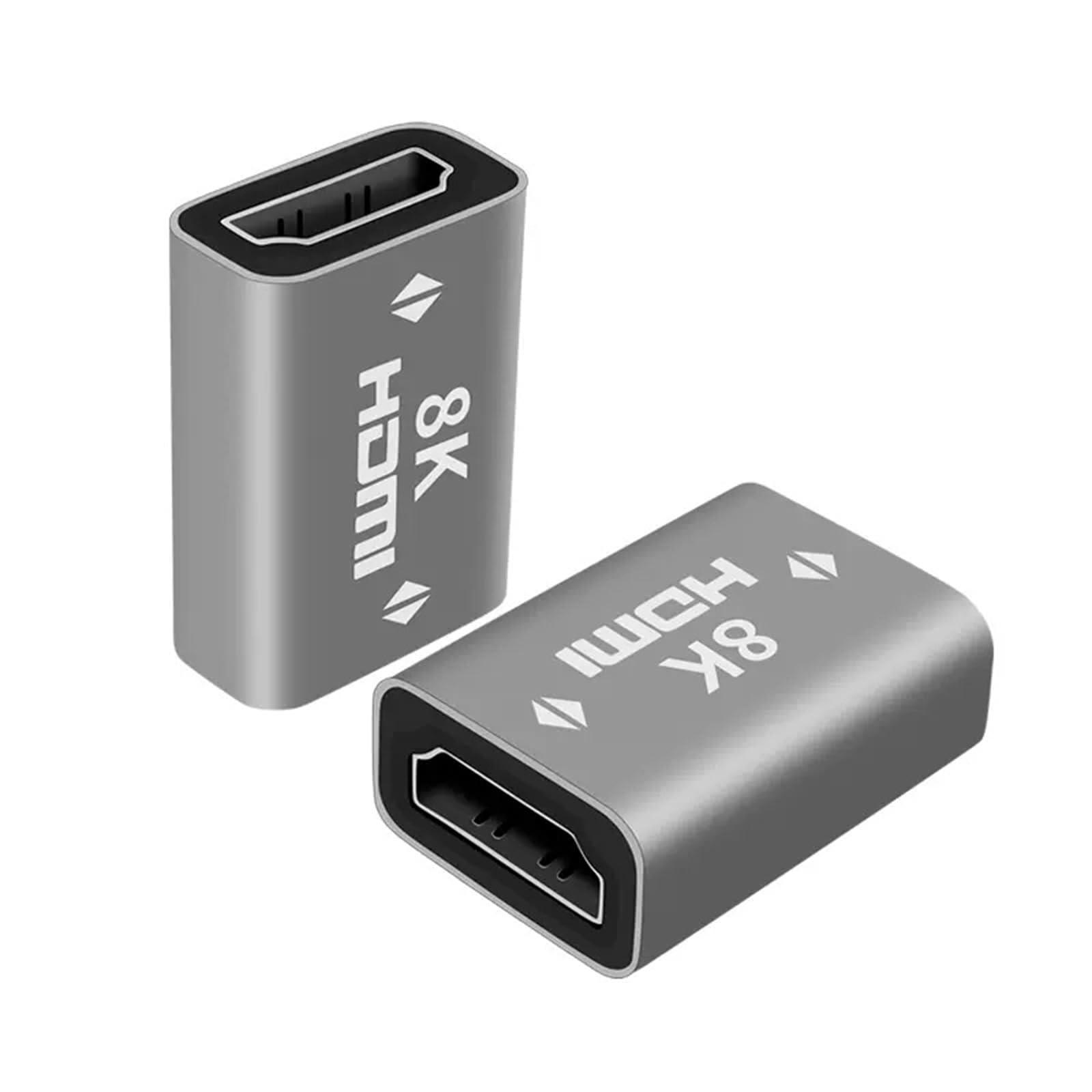 8K HDMI Coupler,HDMI Female to Female Adapter Connector, Supports 8K@60Hz,4K@120Hz for Laptop, PC,HDTV,Monitor,2 Pack