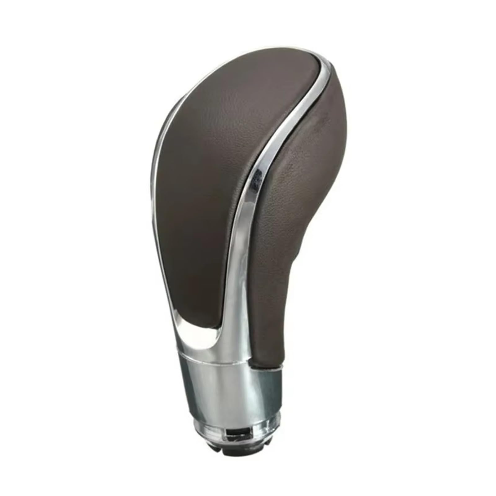 OUVECR Car Shift Gear Knob Handle for Opel for Vauxhall for Insignia Car Gearshift Shifter Lever Stick Headball Pen Leather AT Gear Shift Knob Gear Shift Cover(Brown)