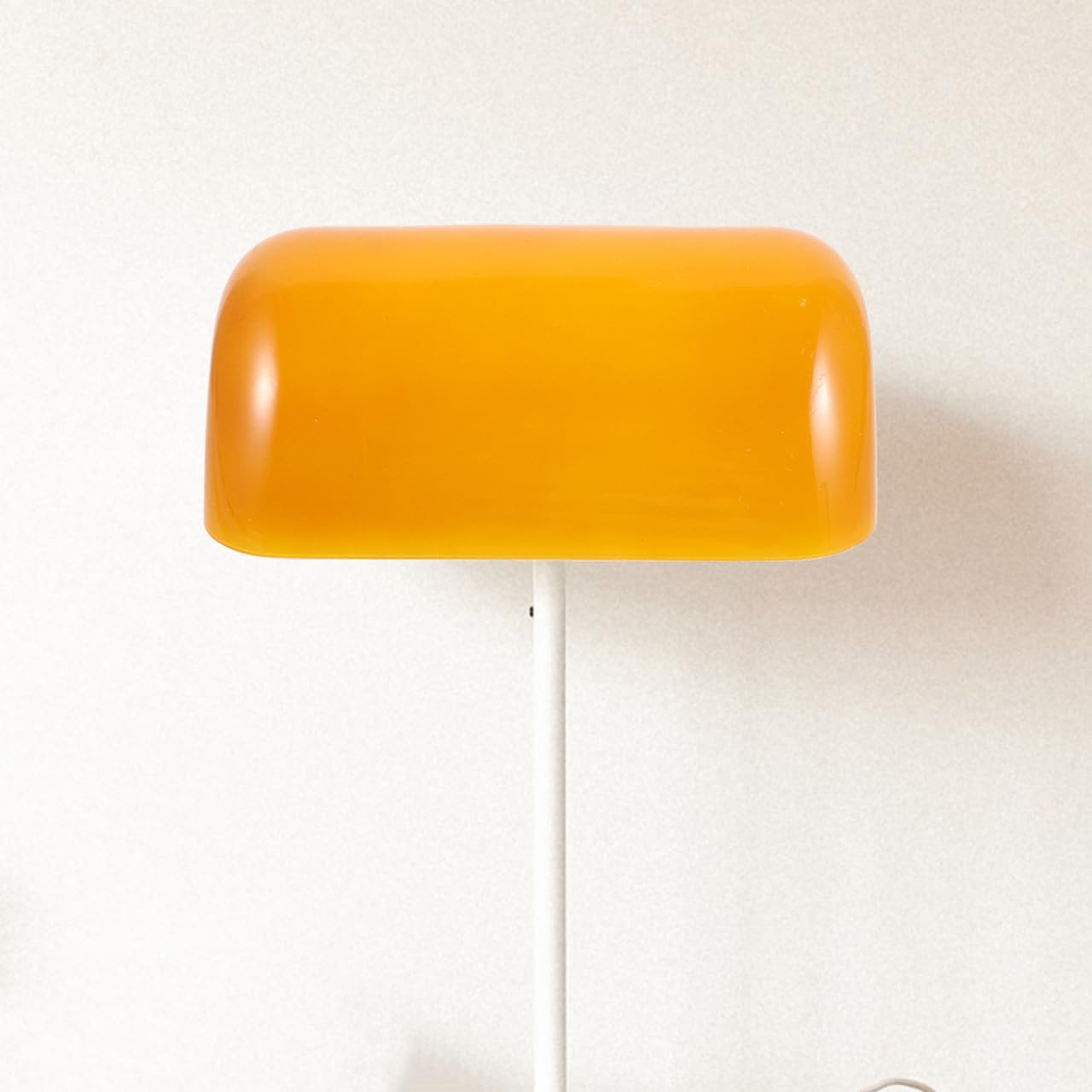 Angoily Vintage Bankers Lampshade Replacement Glass Table Light Cover Decorative Table Lamp Shade for Home Office Dormitory Elegant Smooth Finish