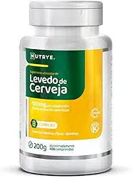 Levedo de Cerveja Nutrye 200 g – Suplemento Alimentar Natural com Vitaminas do Complexo B, Fibras e Minerais – Aprox. 400 Comprimidos