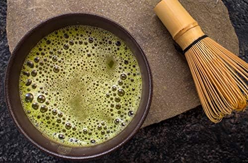 Japanese Matcha Whisk Set Matcha Tea Ceremony Set, Matcha Whisk (Chasen), Traditional Scoop (Chashaku), Scoop Holder, Tea Sifter and Ceramic Matcha Bowls(5 Pcs)