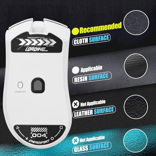 Patins à souris pour Razer DeathAdder V4 Pro en verre noir - 4