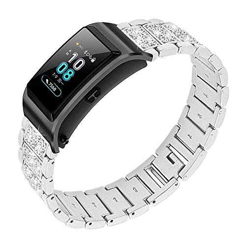 Correa compatible para reloj inteligente Kazunet 1.27'' metálica miniatura 1