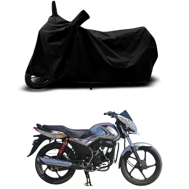 Image of 100% Scratchproof /UV-Rays /Heat Protection /Birds Dropping /Water Resistant /Dust Proof /Waterproof /Full Bike Scooty Two Wheeler Body Cover Compatible for Pantero SS All Varients[Black]