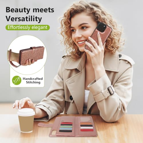 Varikke Wallet Case for iPhone 16 Pro Max Compatible with Magsafe, Rosegold by Varikke - Used condition - Image 7