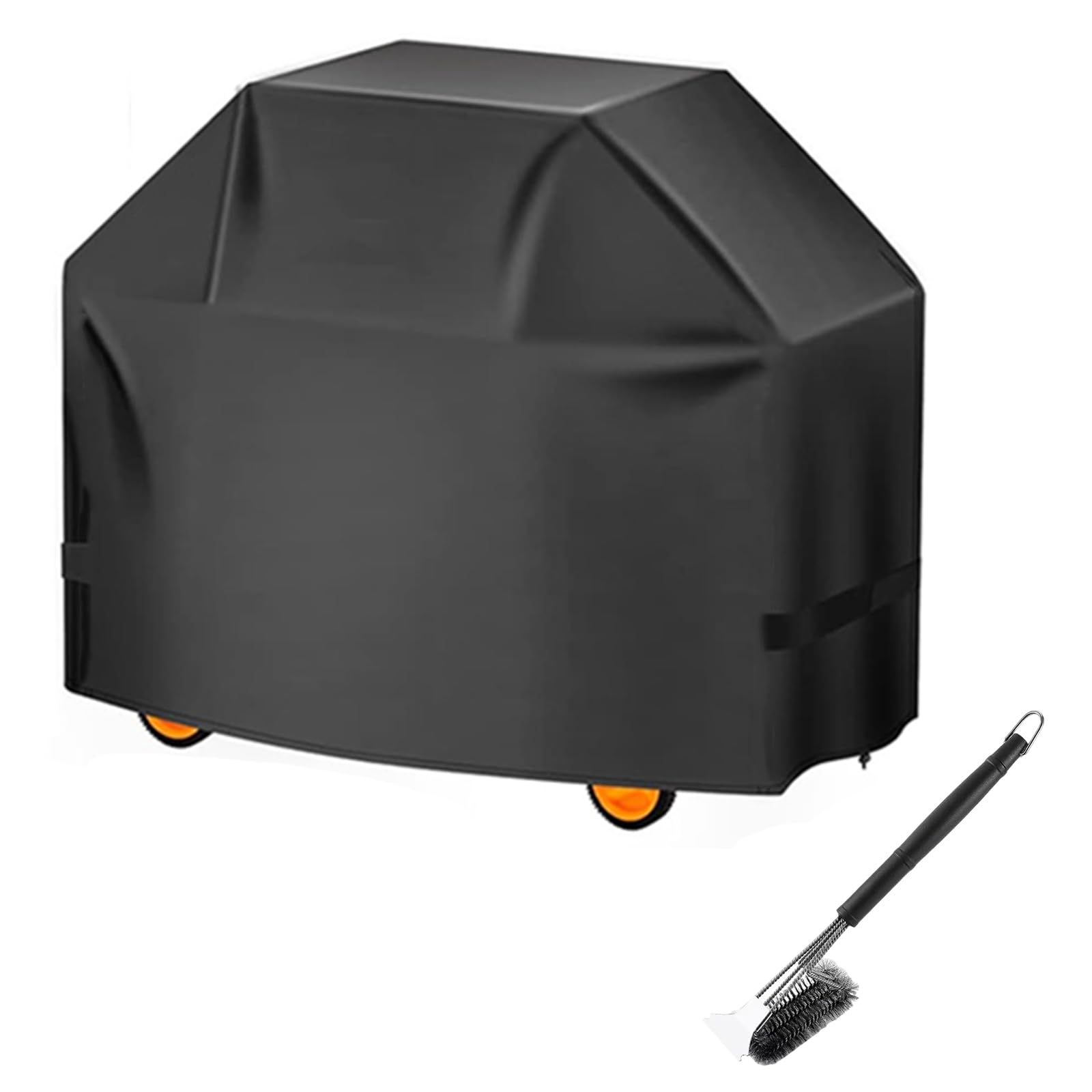 Funda Barbacoa Exterior Impermeable, Resistente a la Intemperie 420D, Cubre Barbacoa Exterior con Cordón Elástico y Ajuste Adhesivo(Size:44 * 22 * 42in)