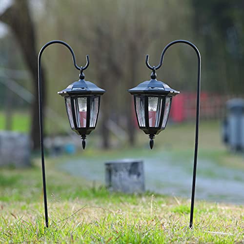 Maggift 26 Inch Hanging Solar Lights Dual Use Shepherd Hook Lights, 2 Pack | 22 Inch Hanging Solar Lights Multipurpose Shepherd Hook Lights, 4 Pack #TOP5
