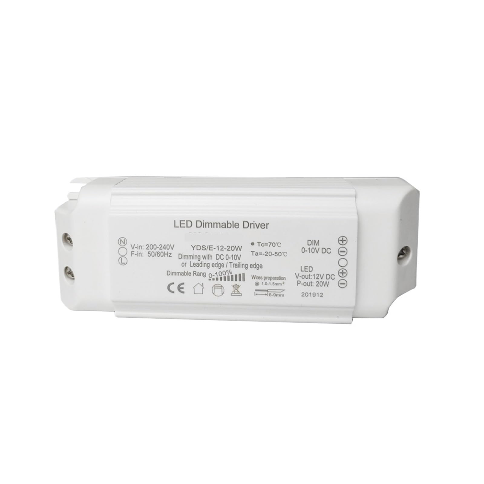 Driver LED 2 en 1 variable 24V 20W transformateur AC 220V DC - 6