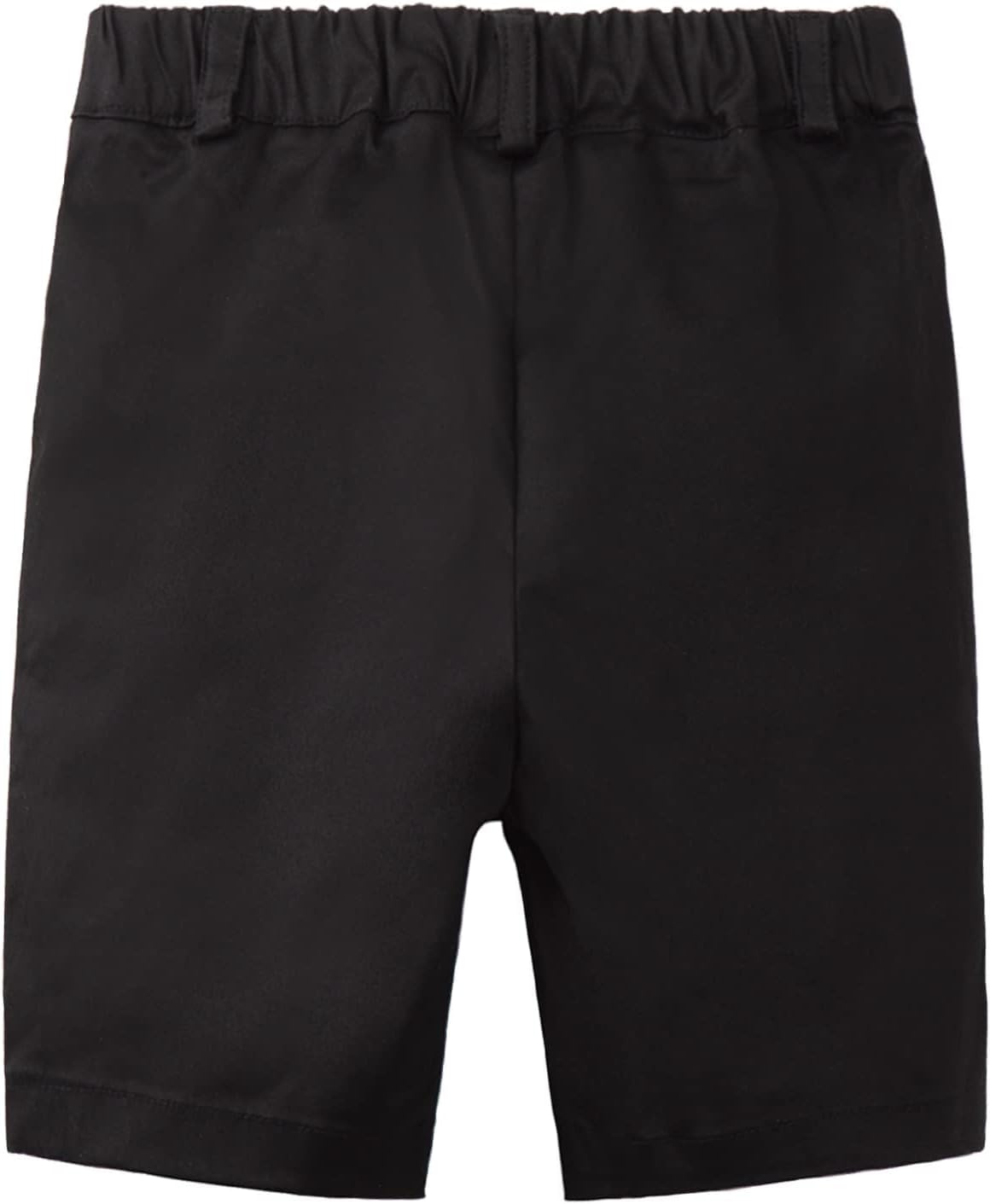LittleSpring Boys Uniform Shorts Pull On Flat Front School Performance Shorts - Image 2