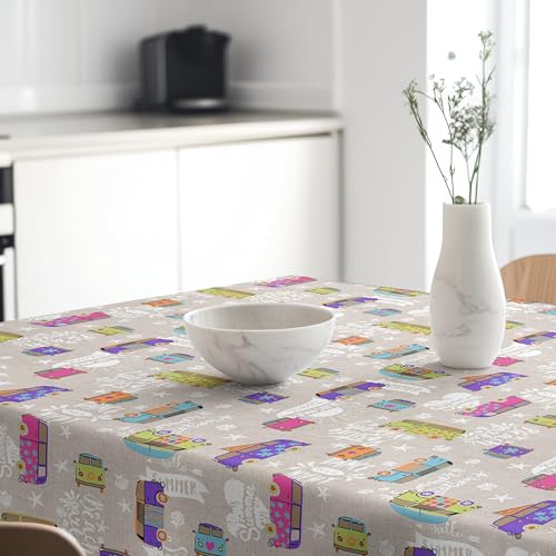 Nappe en résine facile à nettoyer pour table familiale Hippie - 6