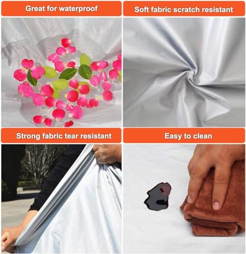 Image of Kayme SUV Car Cover Waterproof All Weather (191 to 200 Inch) | Protects cars from outdoor UV exposure, blocks blowing dust and wind, breathable lightweight material, easy storage
