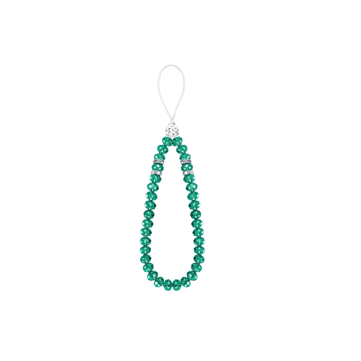 MANBHAR GEMS - Beaded Mobile Phone Lanyard Short Hand Wrist Lanyard Strap Crystal Beads Cell Phone Chain for Girl Women Men Cell Phone (Green Apatite Color)-image-44