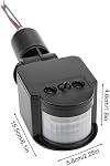 Extérieur PIR DC 12V Infrarouge automatique PIR Commutateur de détecteur de mouvement pour LED Lumière d'inondation