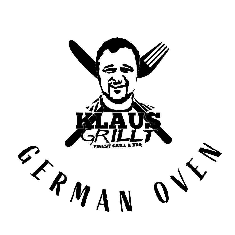 AMT Gastroguss Klaus grillt German Set, duża wersja, 42 x 28 cm, Oven brytfanna/German Oven żeliwna pokrywka z dnem do grillowania, odlew aluminiowy, Lotan® uszlachetnienie