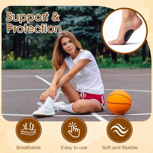 Image of Syhood 20 Pcs Metatarsal Pads for Women,Oval Style,Black,Leather