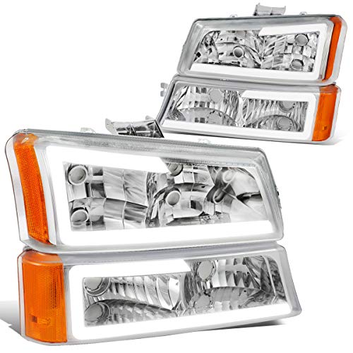 Image of Auto Dynasty LED DRL Headlights for 03-07 Silverado Avalanche 1500 Classic