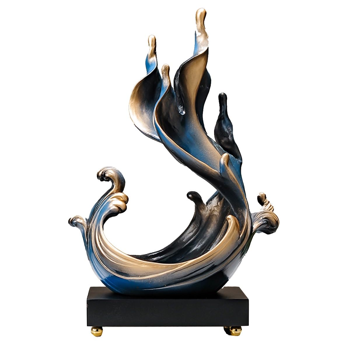 GHKryD statue, Statues for Abstract Figurines Decor for Living Room Resin Sculptures Modern Desk Shelf for Office(A)