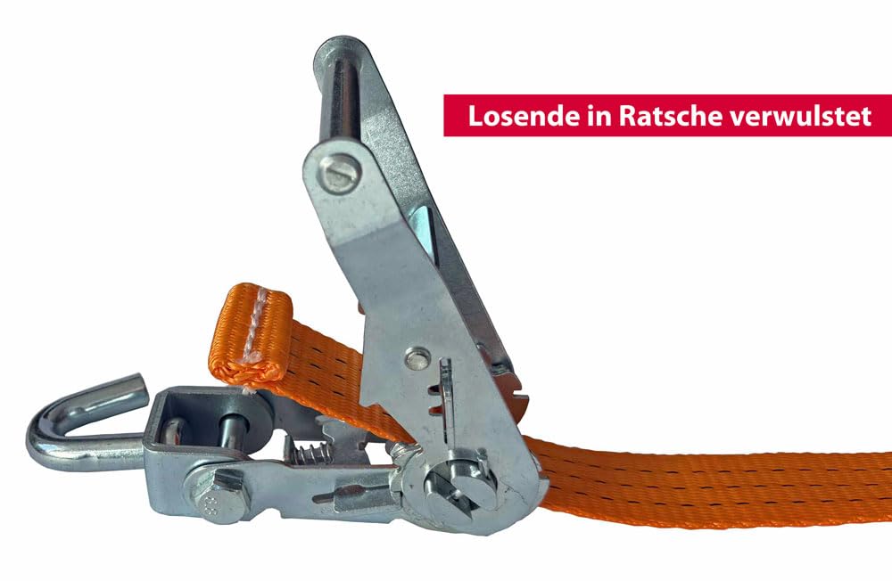 4X Spanngurt Auto Transport 35mm LC 1500 daN Zurrgurt Radsicherung PKW KFZ Trailer Reifengurt (3) - Made in Germany