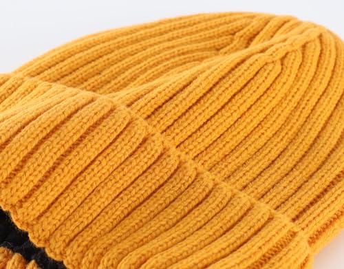 Image of Connectyle Fleece Lined Cuffed Beanie Hat for Men Women Knitted Winter Wool Beanies Skull Cap Warm Watch Hat