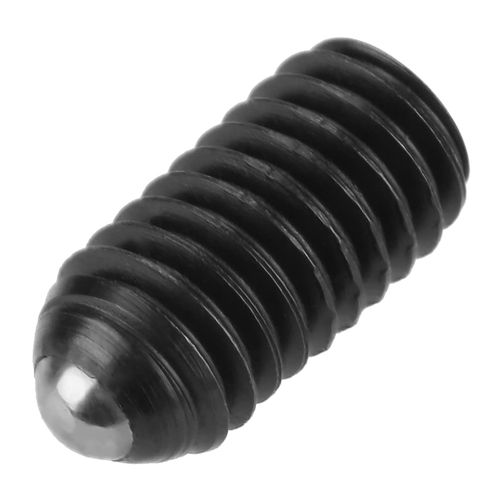 10pcs M6 Carbon Steel Screw, Spring Plungers Ball Nose Thread Ball Spring Plungers Set Hex Socket Ball Plungers[M6*16]