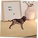 Toddmomy Realistic Dog Figurine Detailed Animal Model for Home Decor for Desktop Bookcase Display Solid Stable Construction