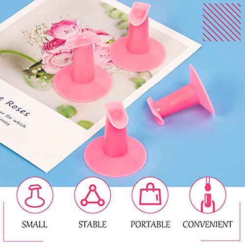 Krofaue 4Pcs Plastic Finger Stand Support Rest Nail Art Design Painting Salon Diy Finger Practical Holder For Nail Art thumb #3