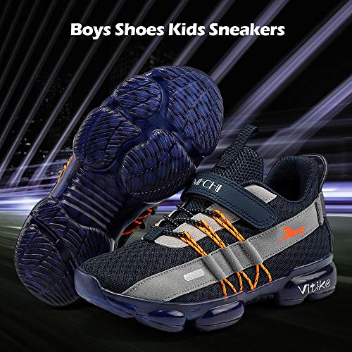 Image of VITUOFLY Boys Girls Sneakers Kids Mesh Lightweight Running Tennis Shoes