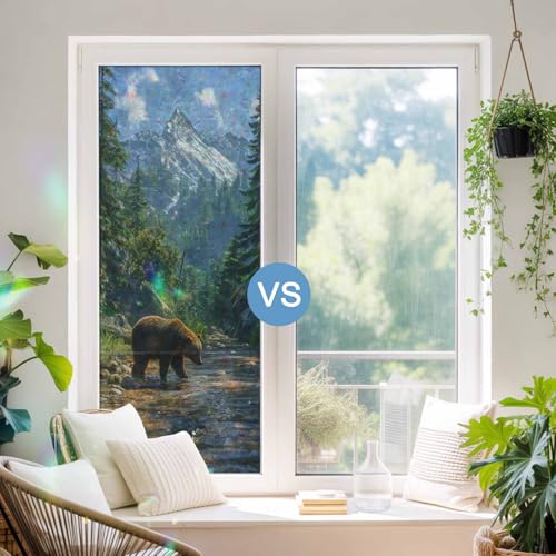 Película decorativa para ventana vinilo estático 17.7x39.3in miniatura 6