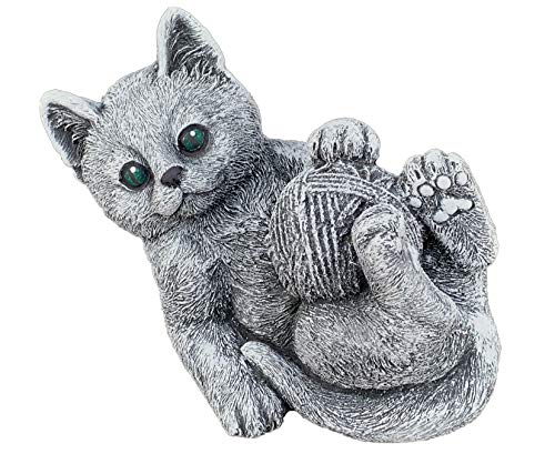 stoneandstyle Steinfigur Katze Elfie frostfest wetterfest bis -30°C Steinguss Gartenfigur