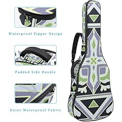 Étui de protection pour guitare acoustique classique et acoustique – Motif géométrique – Rembourré, Multicolore 01., 42… - Les Beatles, Paul McCartney, John Lennon, RIngo Starr, George Harrison Étui de protection pour guitare acoustique classique et acoustique - Motif géométrique - Rembourré, Multicolore 01., 42… – Image 4