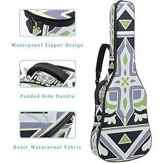 Étui de protection pour guitare acoustique classique et acoustique – Motif géométrique – Rembourré, Multicolore 01., 42… - Les Beatles, Paul McCartney, John Lennon, RIngo Starr, George Harrison Étui de protection pour guitare acoustique classique et acoustique - Motif géométrique - Rembourré, Multicolore 01., 42… – Image 4
