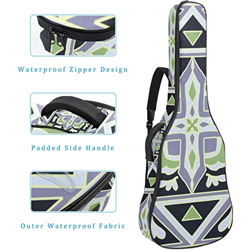 Étui de protection pour guitare acoustique classique et acoustique – Motif géométrique – Rembourré, Multicolore 01., 42… - Les Beatles, Paul McCartney, John Lennon, RIngo Starr, George Harrison Étui de protection pour guitare acoustique classique et acoustique - Motif géométrique - Rembourré, Multicolore 01., 42… – Image 5