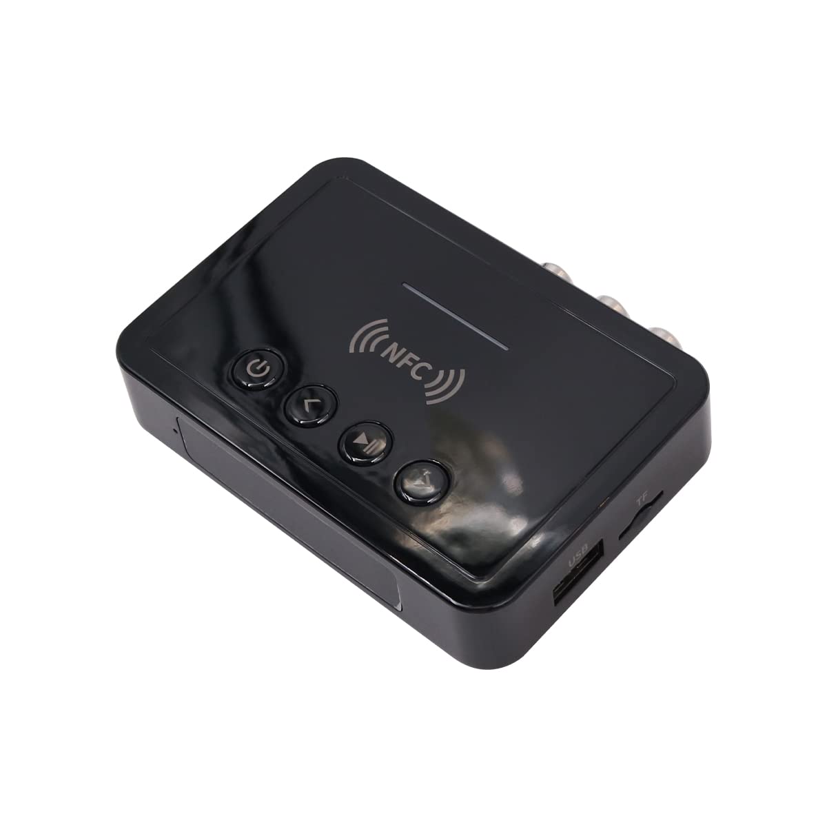 Tiardey Bluetooth 5.0 Adapter with Remote Support NFC FM Portable and Rechargeable Multi interfaces 3.5mm AUX/RCA/Digital Optical/Coaxial/USB/TF