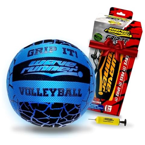 Wave Runner Waterproof Volleyball with Sure-Grip Technology - Perfect for Pool Games, Beach Volleyball and Indoor Pool - Durable Design with Special Texture for Reduced Stinging (Random Color) Cover