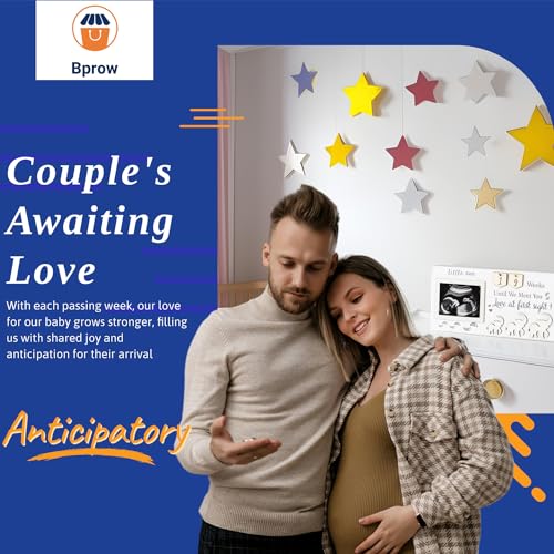 image for Bprow Ultrasound Picture Frames - New Mom Gifts with Pregnancy Weeks C