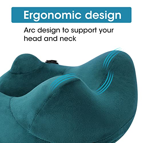 Inflatable Travel Pillow, Neck Pillow For Traveling, Airplanes Long Flights Sleeping Support Pillows, Car Headrest Pillow, Comfy Pillow Cover, Small Ultralight Portable #TOP5