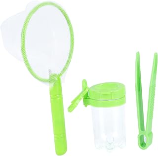 Totority 2 Sets Observation Toy Tools Kids Tweezers Play Set Telescopic Butterfly Nets Collapsible Catcher Butterfly Catcher Net Kids Explorer Tool Collection Box Tweezers